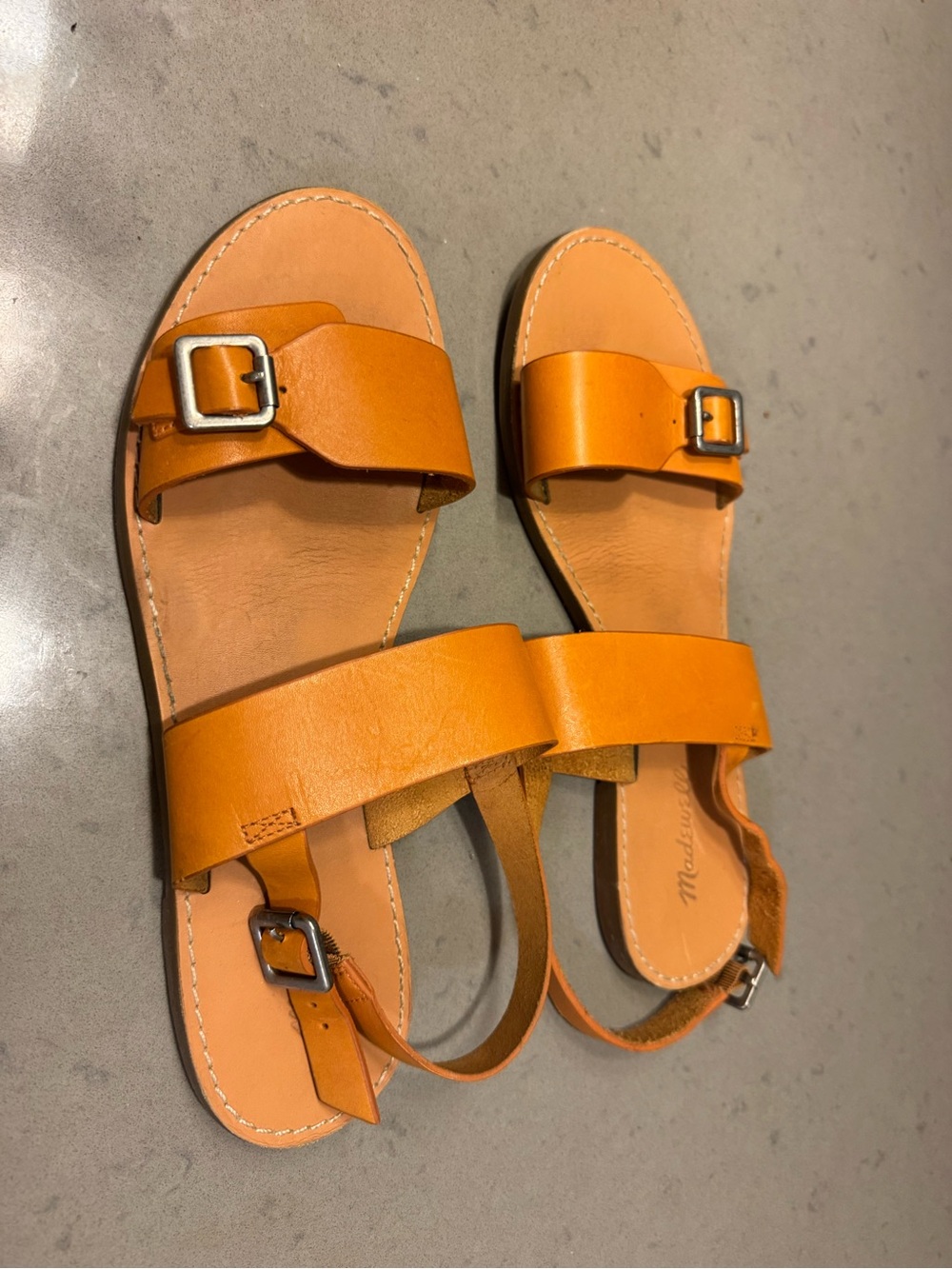 Madewell Women's Leather Buckle Sandals